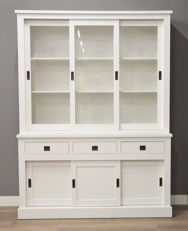 lemari rak buku minimalis modern putih 13